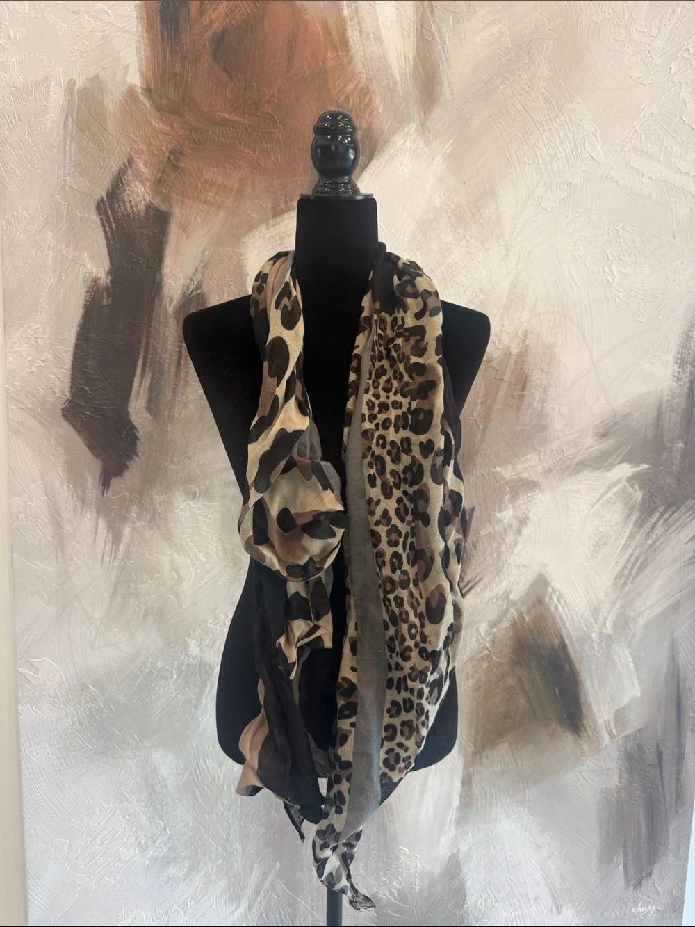 Cheetah scarf